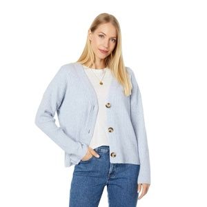 Ribbed Wool-blend Cardigan